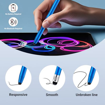 LINFANC 12Pcs LF1031 Stylus Pen Touchscreen Compatible Multi-Device
