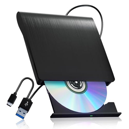 juwuoi Portable PT-A02 External CD/DVD Drive USB 3.0
