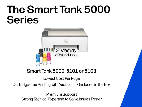 HP Smart Tank 5000 AIO 4800x1200dpi Color Printer Model 5D1B6A
