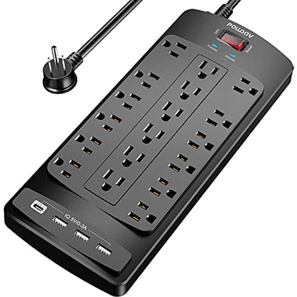 POWSAV 18 Outlets NBW-903 125 Volts 15 Amps Power Strip