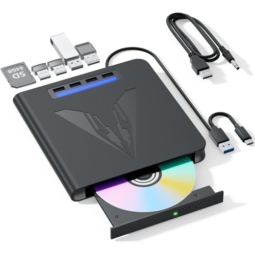LLMHHKYK External Blu-ray Drive KL001 100GB 8x USB 3.0 Type-A & C