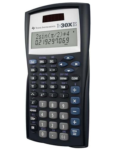 Texas Instruments 2.2" TI-30XIIS Scientific Calculator 6.12"L x 3.23"W Battery Powered LCD Black
