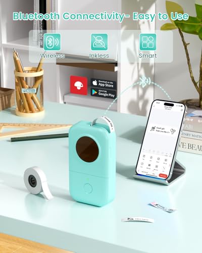 Phomemo D30 Mini Bluetooth Label Printer 203 DPI Portable Label Maker