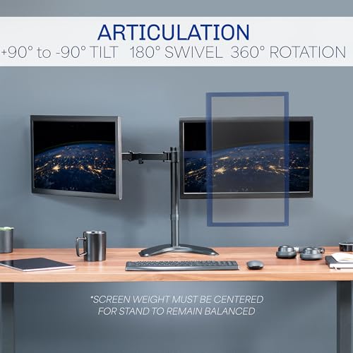 VIVO 13-27 INCH STAND-V002F DUAL MONITOR ARM MOUNT