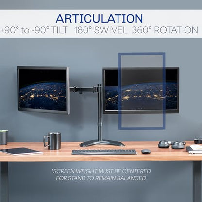 VIVO 13-27 INCH STAND-V002F DUAL MONITOR ARM MOUNT