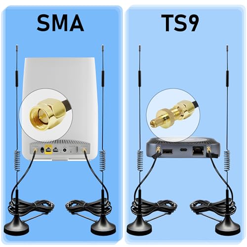 Rydocyee 5G Antenna External Antenna 5G310SMATS9 Tri-Band 2 Pack