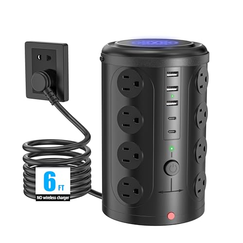 UWIWUTEI 16 Outlet Tower Surge Protector HD-Q6 125V