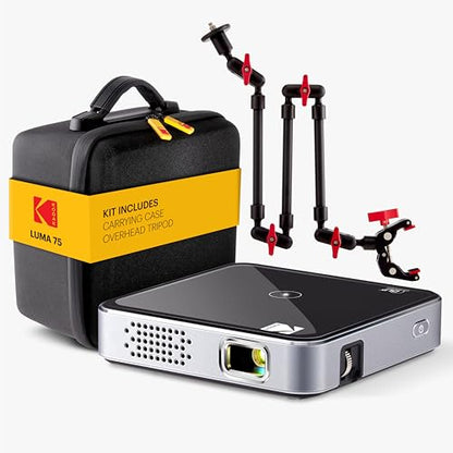 KODAK Luma 75 Pocket Projector Kit KPJS75K3-P 640x360 DLP Portable Projector