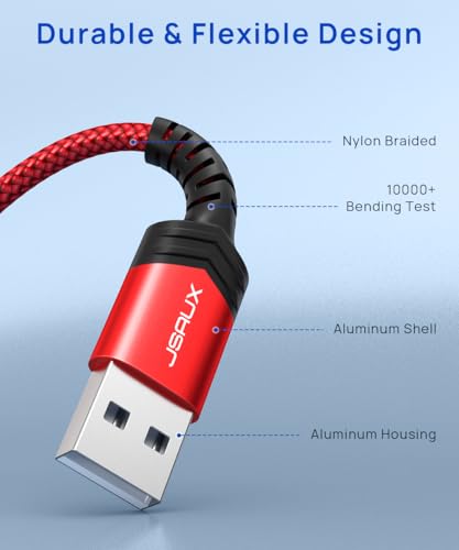 JSAUX USB-A to 3.5mm Jack Audio Adapter TRRS 4-Pole External Stereo Sound Card