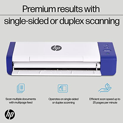 HP Compact Desktop Duplex USB Mobile Document & Photo Scanner HPPS200 1200 dpi