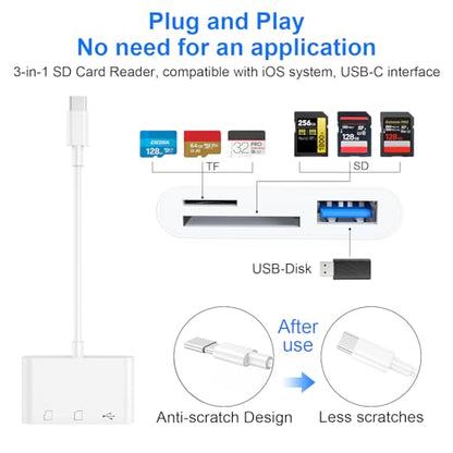 YGKSAA 1.0 Count USB Type C SD Card Reader
