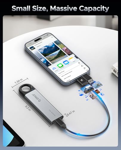 ORICO 1TB External Solid State Drive, USB 3.0, Up to 1050MB/s, Portable Design, C10 Model.
