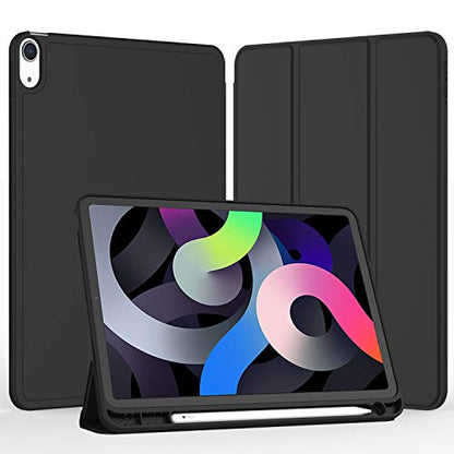 iMieet iPad Air 11-Inch Case M4/M3/M2 2024/2025/2026, iPad Air 5th/4th Generation 10.9-Inch Case - Model A2902/A2903/A2904/A2588/A2589/A2591, Black