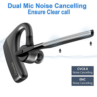 Conambo K18 Pro Bluetooth Headset Model Number K18-PRO 5.1 16 Hours Battery Life CVC8.0 Noise Cancelling