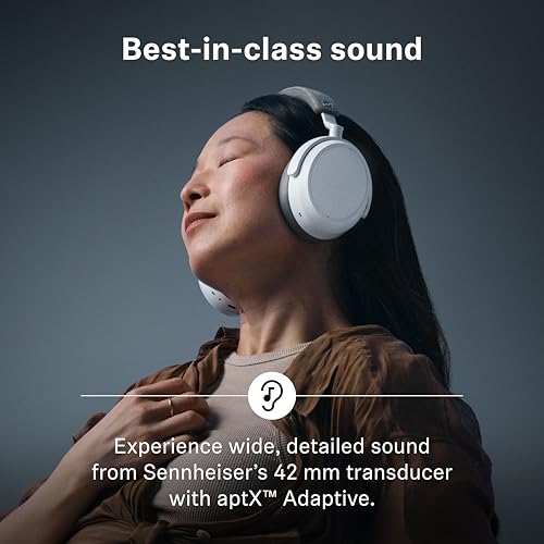 Sennheiser 509266 MOMENTUM 4 Wireless Noise Cancelling Headphones, Bluetooth 5.2, 60 Hours Average Life, Over Ear, Black
