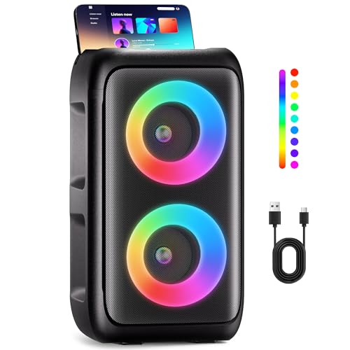PWBSLAI 12" T-08 Speaker Metal, Plastic Portable Speaker