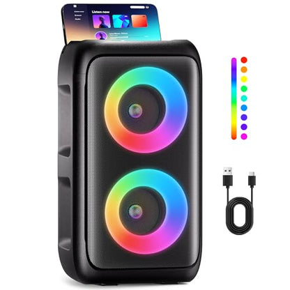 PWBSLAI 12" T-08 Speaker Metal, Plastic Portable Speaker