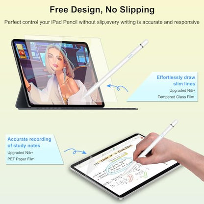 HATOKU 1 Pen Type-C Lithium-Ion Polymer Digital Stylus A11 16 grams for iPad Devices (White)
