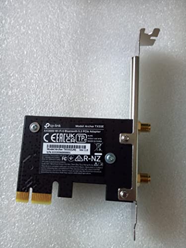 TP-Link 4.72" x 3.09" x 0.83" Archer TX55E WiFi PCIe Card AX3000 Wireless Adapter