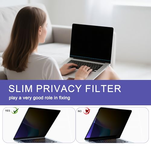Halloive 16" HH-MacBook Pro16-QJ 9H Glossy Privacy Screen Filter