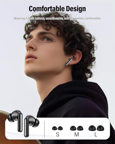 Btootos A90 Pro Wireless Earbuds Bluetooth 5.4 Noise Cancelling 36 Hours Playtime IP7 Waterproof
