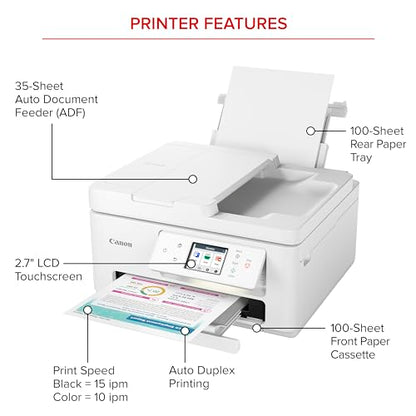 Canon PIXMA TR7820 8.5 x 11 inch Inkjet Printer 1200 x 1200 dpi Color