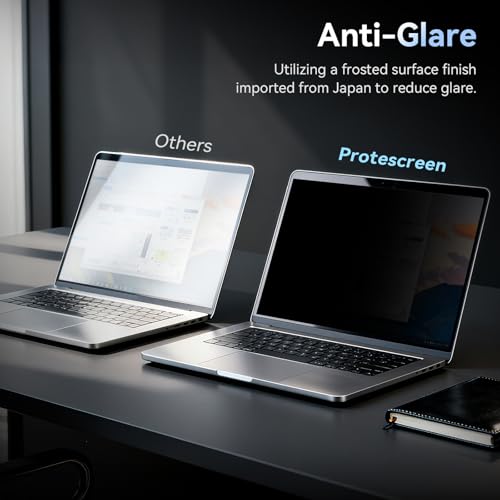Protescreen 14-inch Laptop Privacy Filter Anti-Glare Blue Light Block 16:10