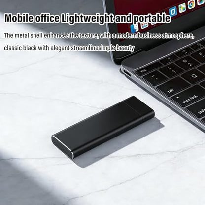 Portable Solid State Drive 10TB USB 3.1/Type-C External Storage Black