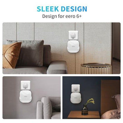 Sootozy 2-Pack Wall Mount Holder EM6Plus-2PC Weatherproof Tri-Band 802.11a Wi-Fi System