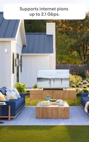 Amazon eero Outdoor 7 15,000 sq. ft. Mesh Wi-Fi Router 2.1 Gbps Dual Band Weatherproof
