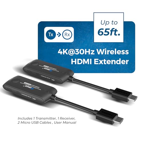 OREI 4L x 2W x 7H WUHD3-66M-K 4K HDMI Wireless Video Extender