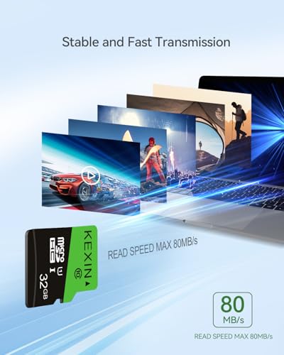 KEXIN 32GB Micro SD Card Class 10 UHS-I Memory Card Model HT-0139 3-Pack