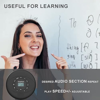 Kuephom 5.7 inch PM11 Portable CD Player with USB and AUX Connectivity