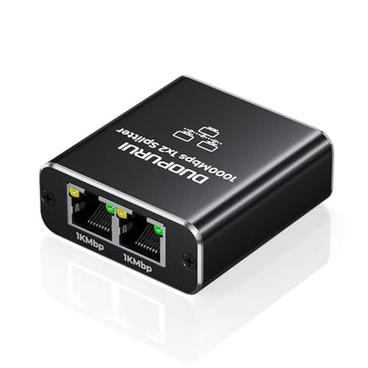DUOPURUI 2.25x2.09x0.86 inches Ethernet Splitter DPR-001 1000Mbps
