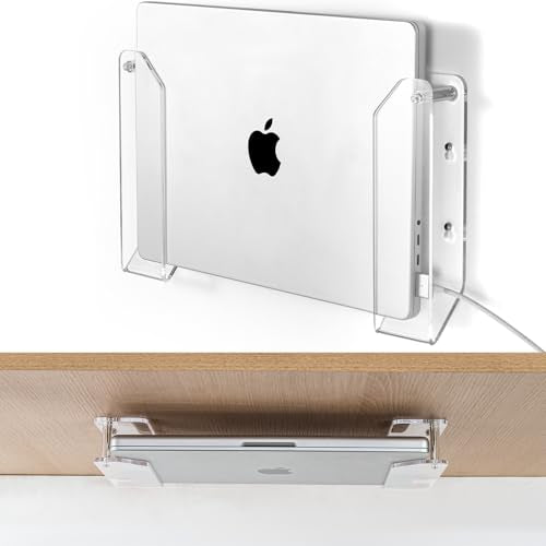 Haohaio Acrylic Laptop Wall Mount BJBZJ-01P - Clear - 2.3 x 1.26 x 7.7 in - Adjustable - 1.0 Count