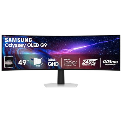Samsung 49" LS49CG932SNXZA QHD Ultra Wide 1440p 240Hz OLED Monitor