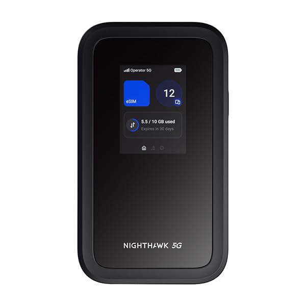 NETGEAR Nighthawk MH7150 Mobile Hotspot 5G WiFi 7 Dual-Band 3.6Gbps