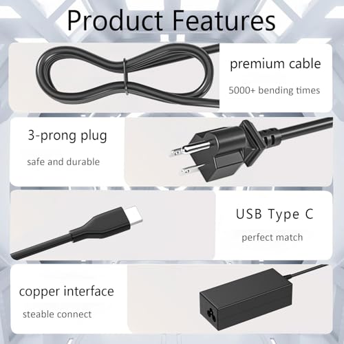 Ruilezyo 65W DL65200325 USB Type C Power Adapter