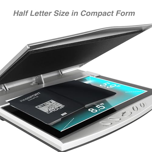 Plustek OS550 plus Flatbed Scanner - 1200 dpi - USB - A5 Document Scanner