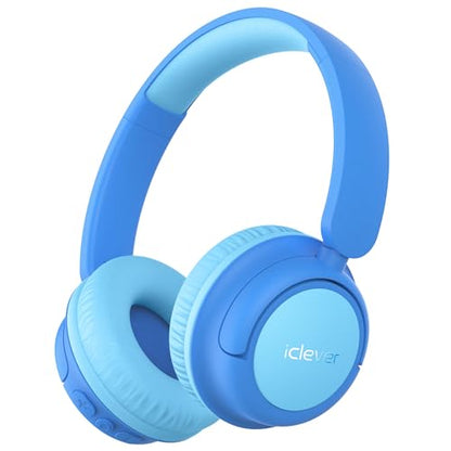 iClever BTH22 Kids Headphones 60H Battery Life Bluetooth 5.4 AUX Connectivity Over Ear Music