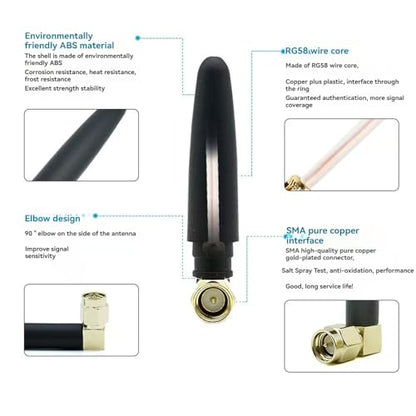 CENXIFJUDZ 2.4G 8541545833 2-3 dBi Antenna 50 Ohm Wireless Networking Antenna