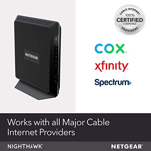 NETGEAR AC1900 C7000 Dual-Band Modem Router 1900Mbps 3 Antennas Wireless