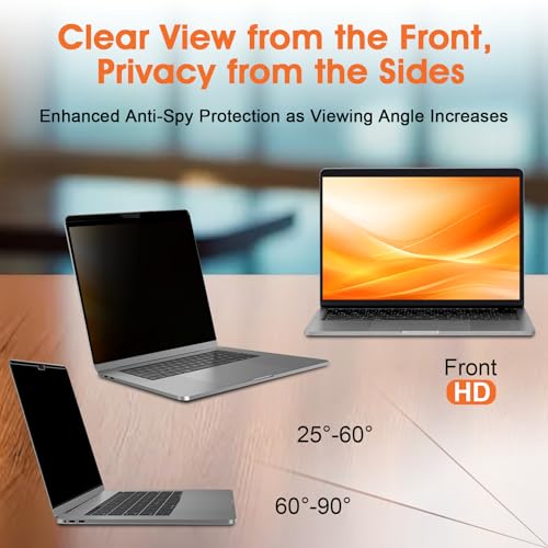 BSPROTE 14 Inch 14-1619-PRC 16:9 Anti-Glare Removable Privacy Screen