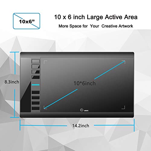 UGEE M708 10x6 1920x1080 USB Tablet