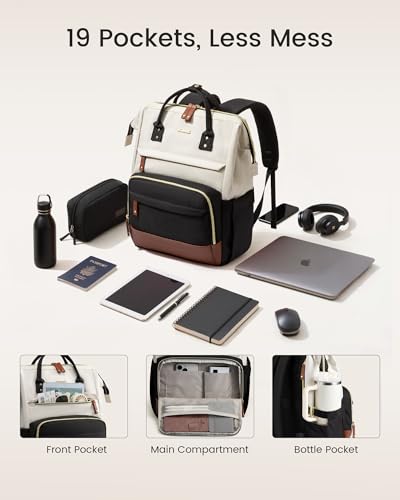 LOVEVOOK 15.6 Inch 32379831 Multi-Compartment Laptop Backpack Water-Resistant Casual Daypack