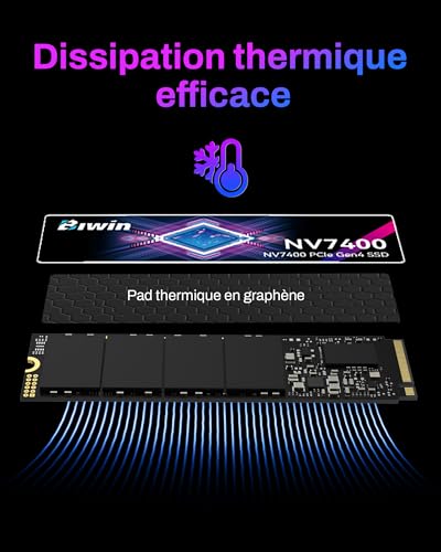 BIWIN 2TB NV7400 NVMe M.2 2280 PCIe 4.0 Internal Solid State Drive