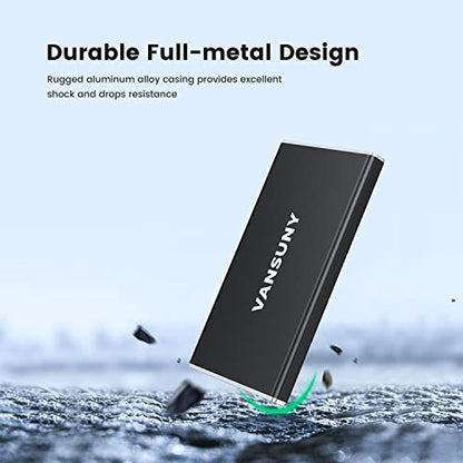 Vansuny 500GB Portable External Solid State Drive B082VZC5JN USB 3.0, 450MB/s Data Transfer