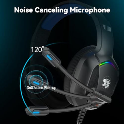 IMYB 12.32oz A36 Wired Stereo Headset 50mm Dynamic Driver Over-Ear