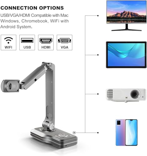 JOYUSING Automatic 8MP 1080p Document Camera with LCD Screen
