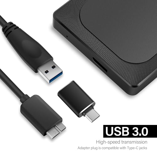 Aiolo Innovation 500GB External Hard Drive A4 5400RPM USB 3.0 Portable HDD